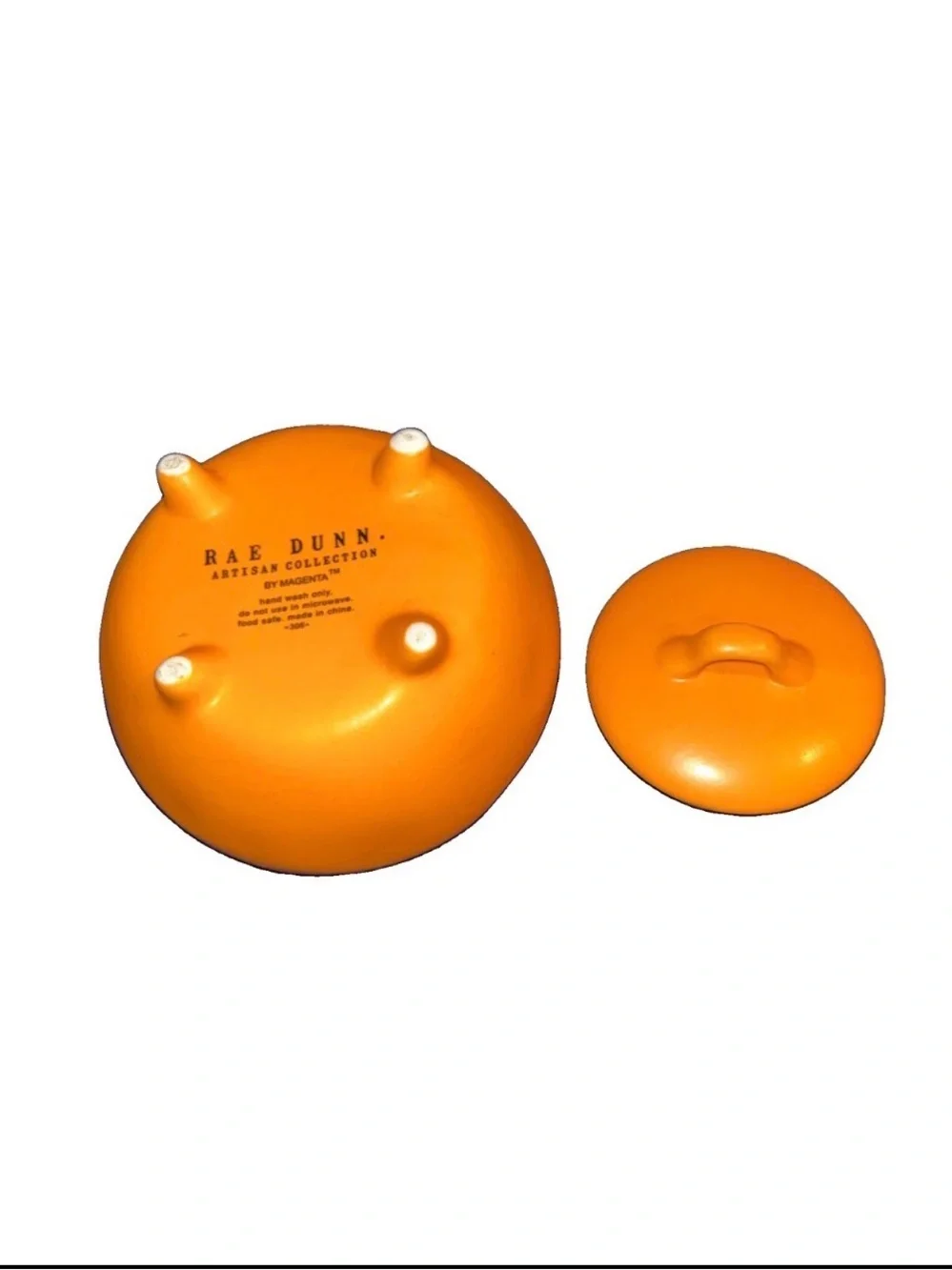 Hocus Pocus Orange Ceramic Cauldron Canister